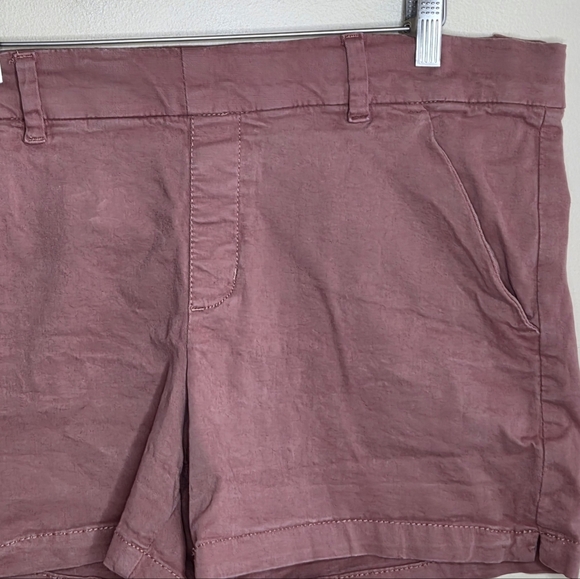 JAG | Marnie Pull On Waist Shorts in Mauve Pink Size 16 - Picture 2 of 5